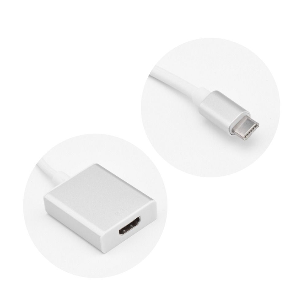 Kabelis Cable HDMI (female) to Type C 3.1 (male) Plug & Play 4K — attēls 2
