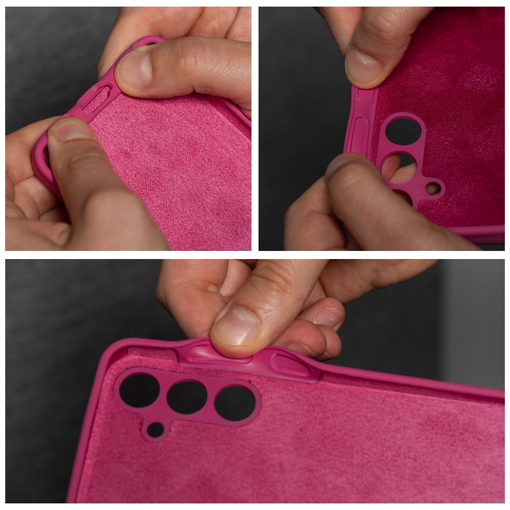 Aizsargvāciņš Xiaomi REDMI NOTE 13 5G – SILICONE 2mm, rozā — attēls 4