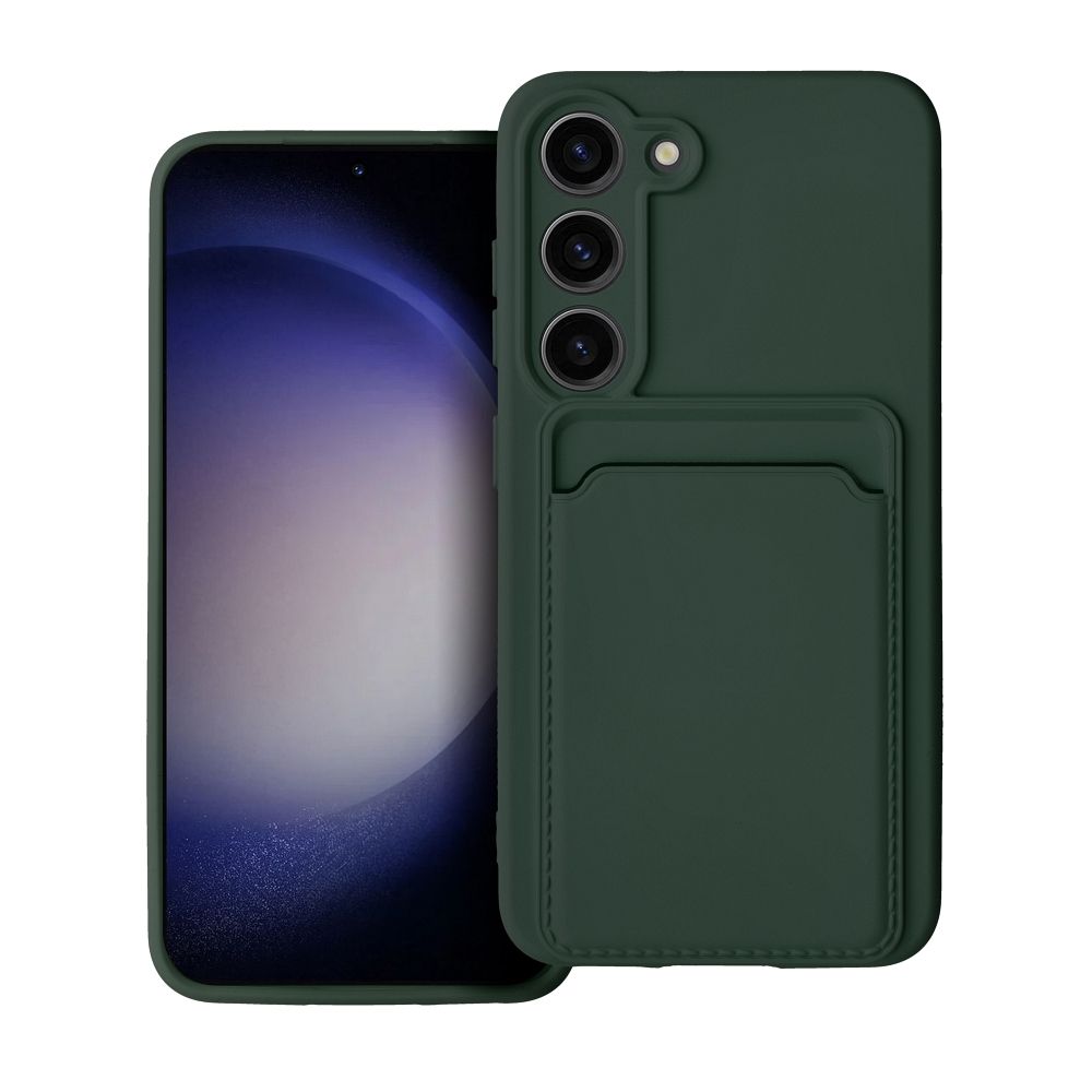 Aizsargvāciņš Samsung S23 Plus – CARD, zaļš