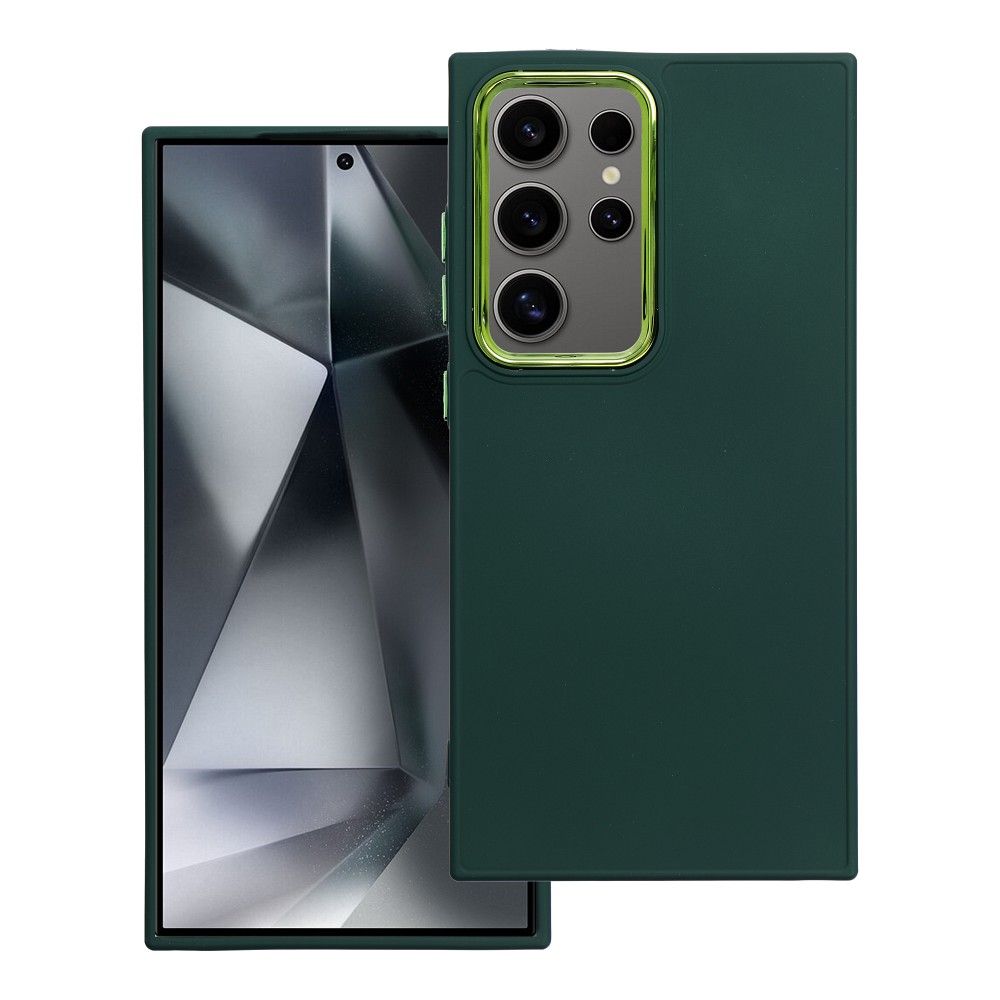 Aizsargvāciņš Samsung S24 Ultra – FRAME, zaļš