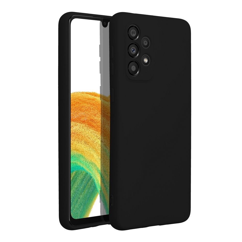Aizsargvāciņš Samsung A33 5G – SILICONE, melns — attēls 2