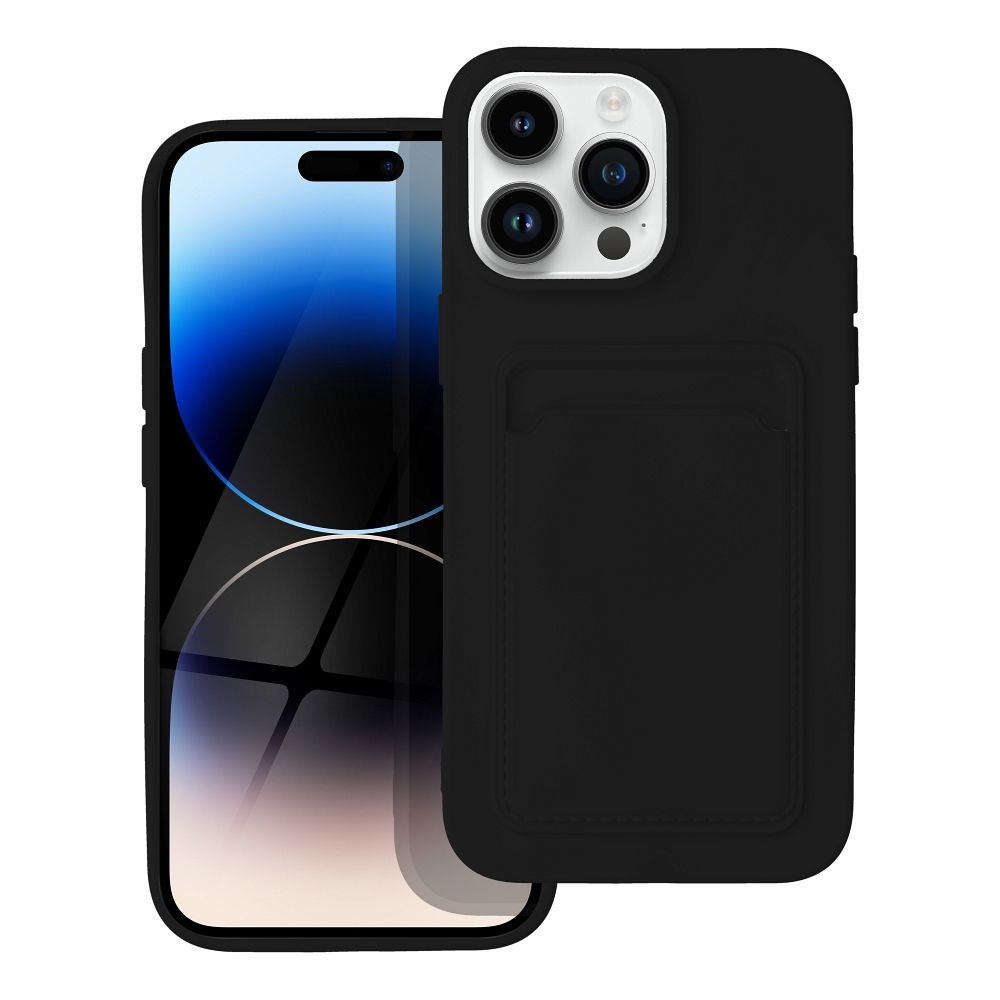 Aizsargvāciņš iPhone 14 Pro Max – CARD, melns
