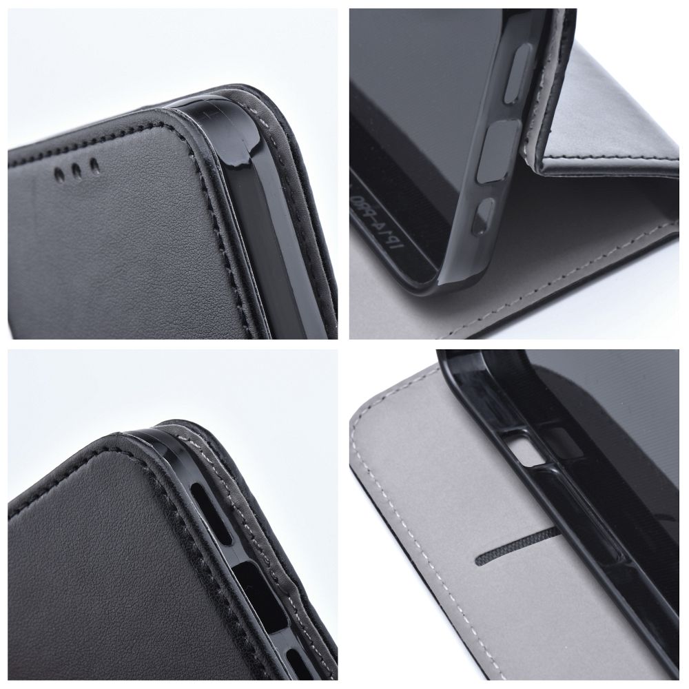 Aizsargvāciņš Xiaomi Redmi Note 13 Pro 5G – SMART MAGNETO, melns — attēls 4