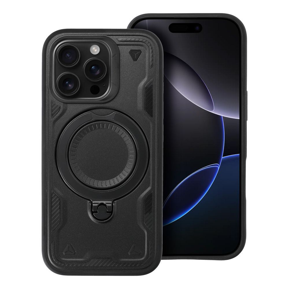 Frost Armor aizsargvāciņš iPhone 15, melns