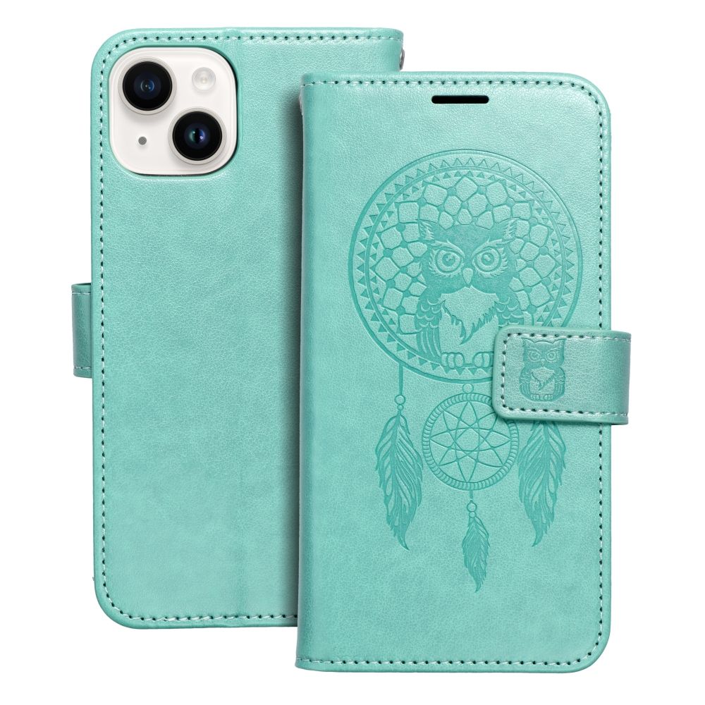 Aizsargvāciņš iPhone 14 dreamcatcher – MEZZO, zaļš