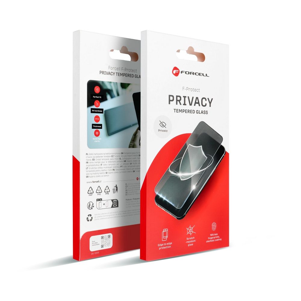 Privacy aizsargstikls iPhone 14 Plus, melns