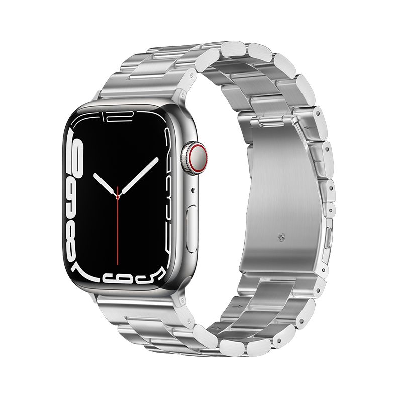 Forcell F-Design FA10 siksniņa Apple Watch 42/44/45/49 mm – sudraba