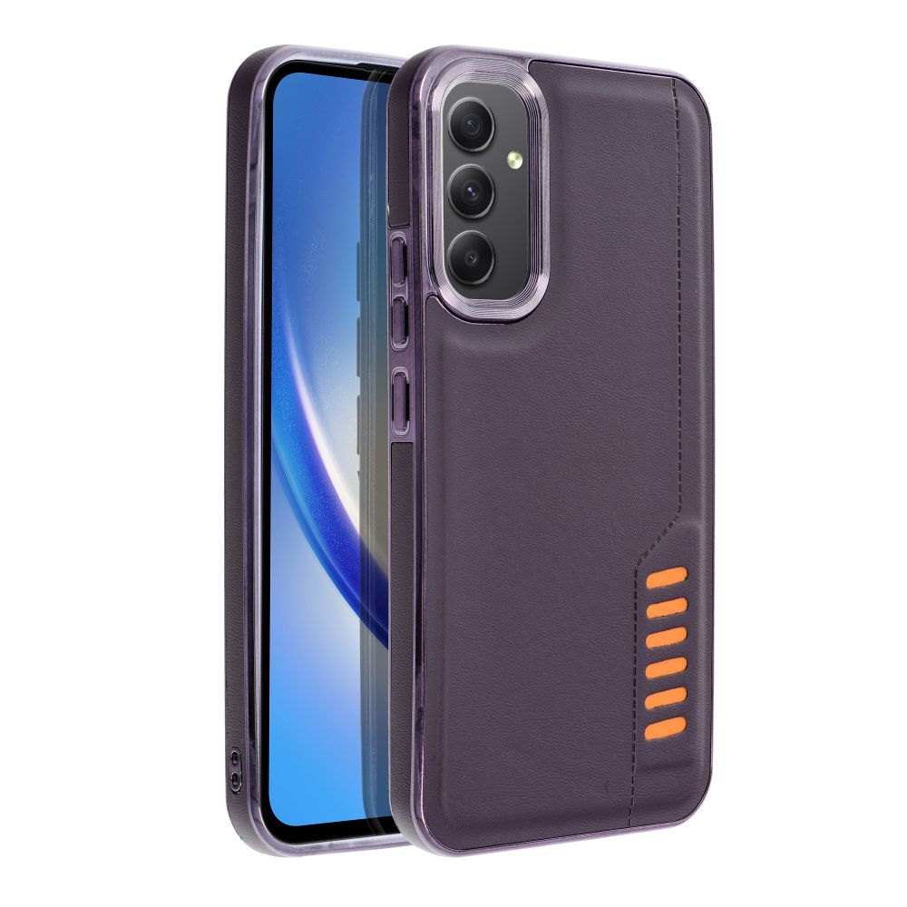 Aizsargvāciņš Samsung A34 5G dark – MILANO, violets — attēls 2