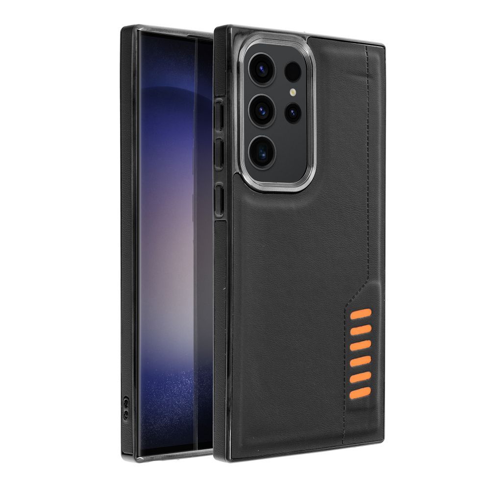 Aizsargvāciņš Samsung S23 Ultra – MILANO, melns — attēls 2