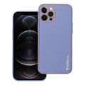 Aizsargvāciņš iPhone 12 Pro Max – LEATHER, zils