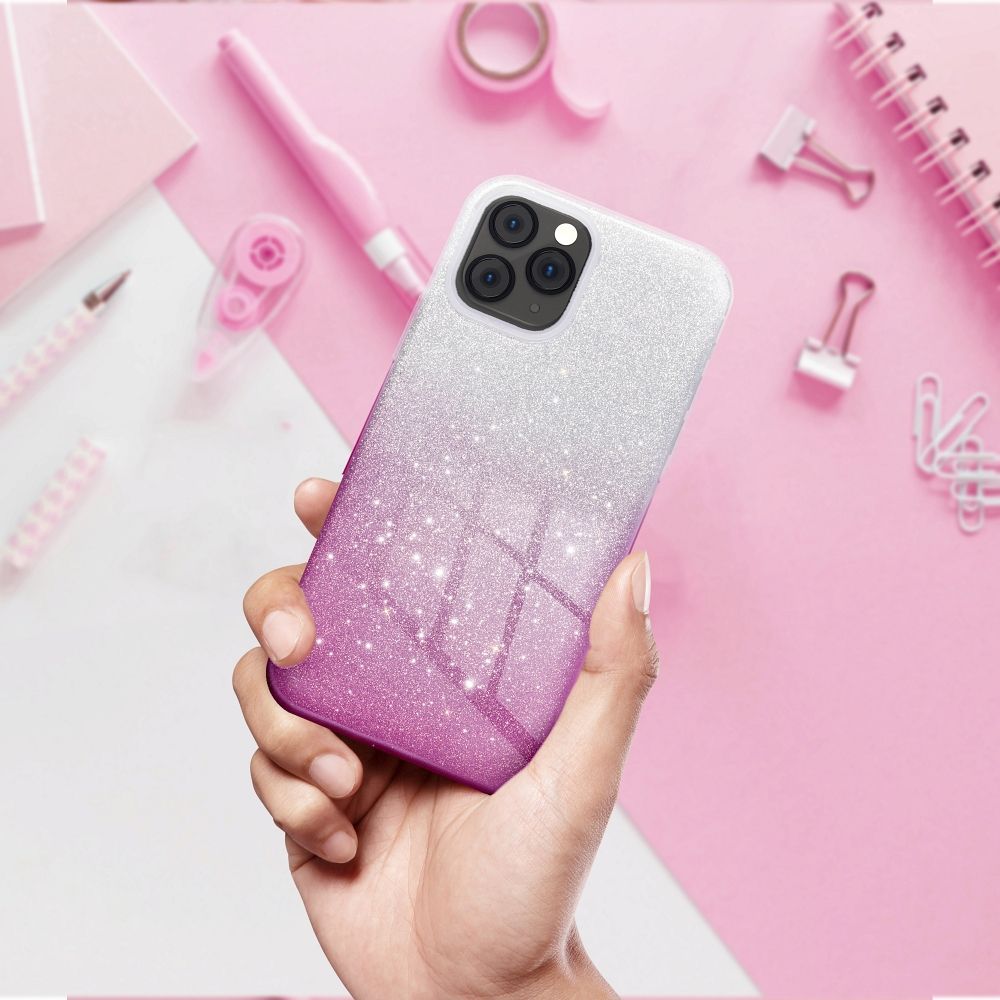 Aizsargvāciņš iPhone 14 Pro Max transparent – SHINING, rozā — attēls 3