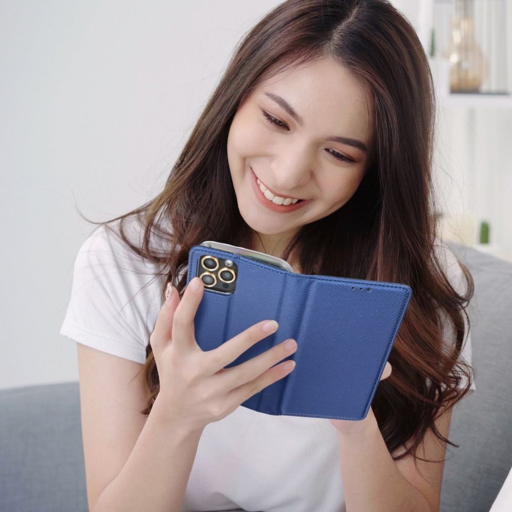Aizsargvāciņš Xiaomi Redmi Note 8T – SMART, tumši zils — attēls 3