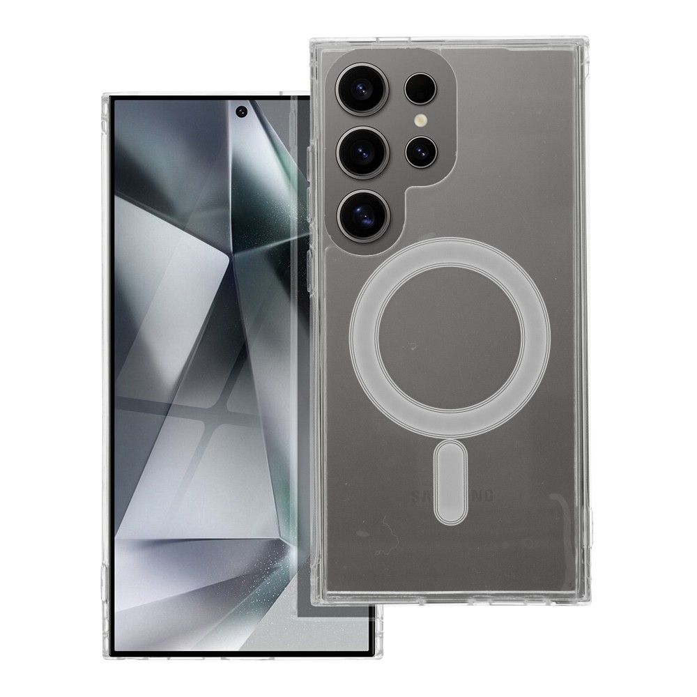 Aizsargvāciņš Samsung S24 Ultra – CLEAR MAG compatible with MagSafe, caurspīdīgs