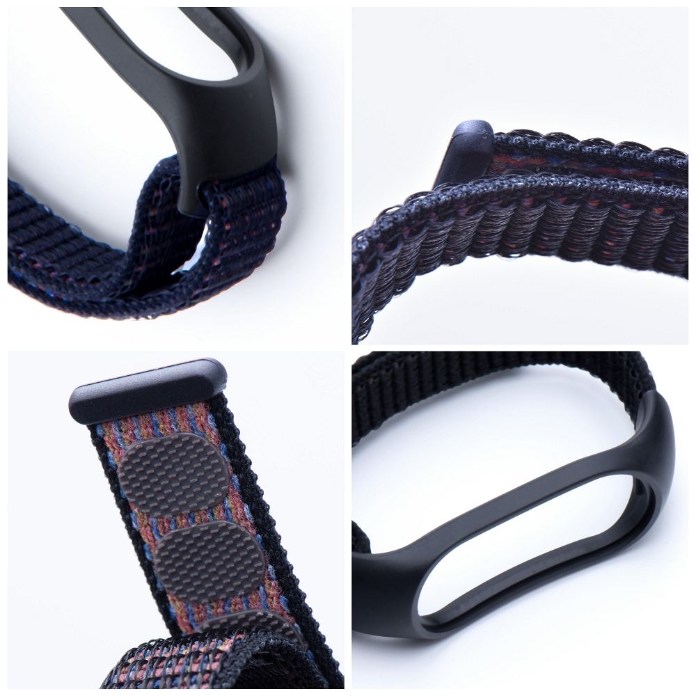 Neilona siksniņa Xiaomi Mi Band 5/6/7, melna (05)