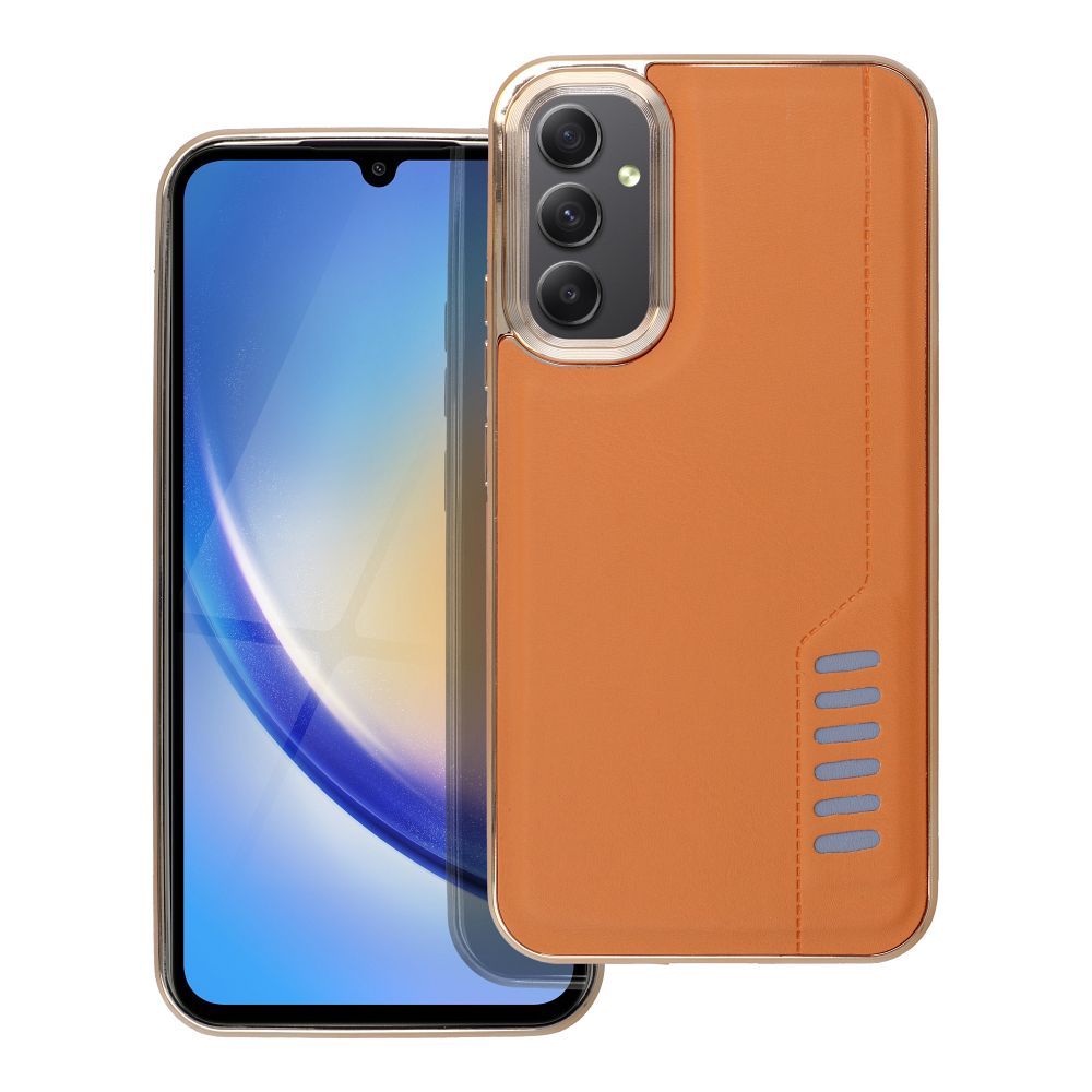Aizsargvāciņš Samsung A34 5G – MILANO, brūns