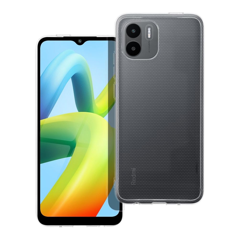 Aizsargvāciņš Xiaomi Redmi A1 / Redmi A2 (camera protection) – CLEAR 2 mm, caurspīdīgs