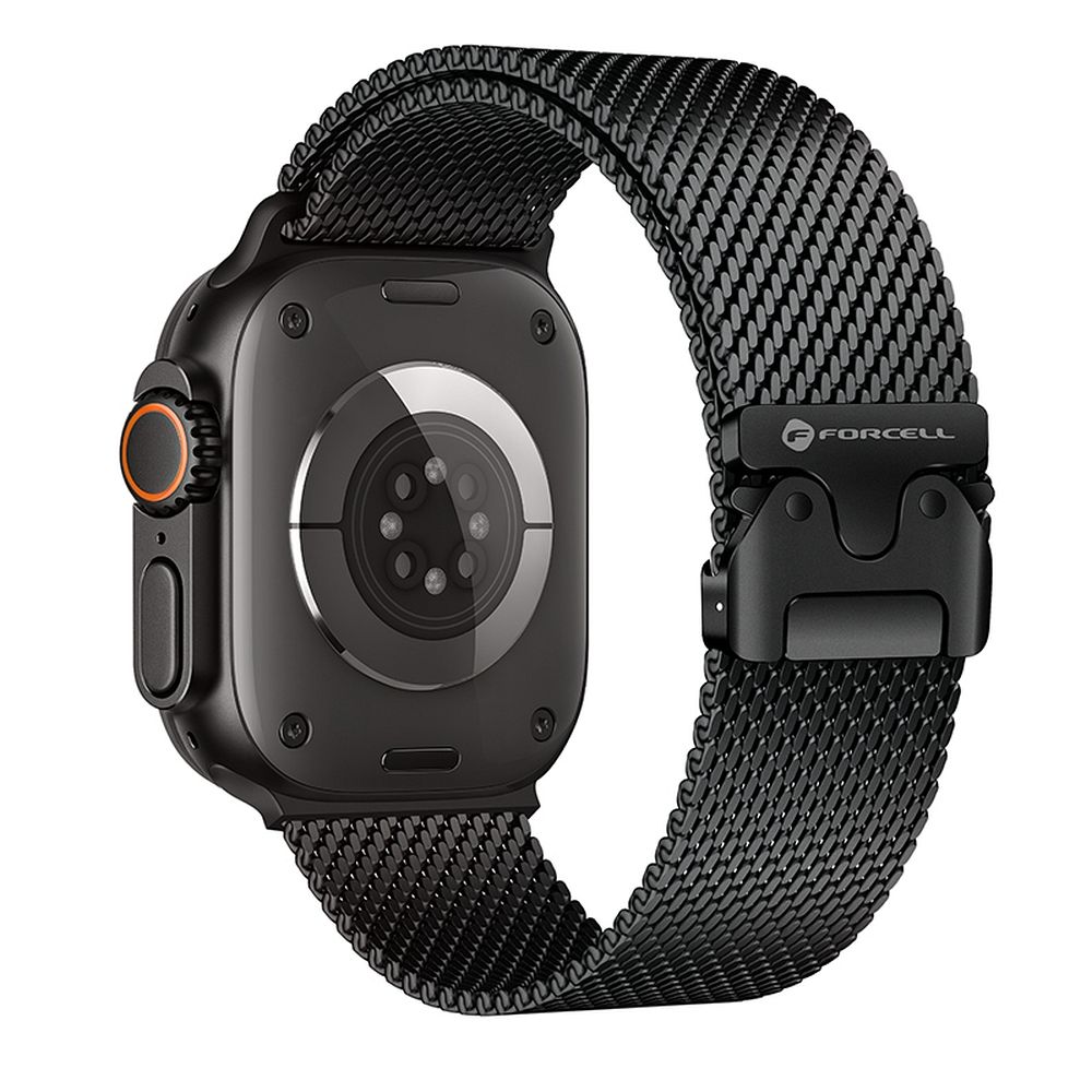 Forcell F-Design FA11 siksniņa Apple Watch 38 / 40 / 41 mm, melna