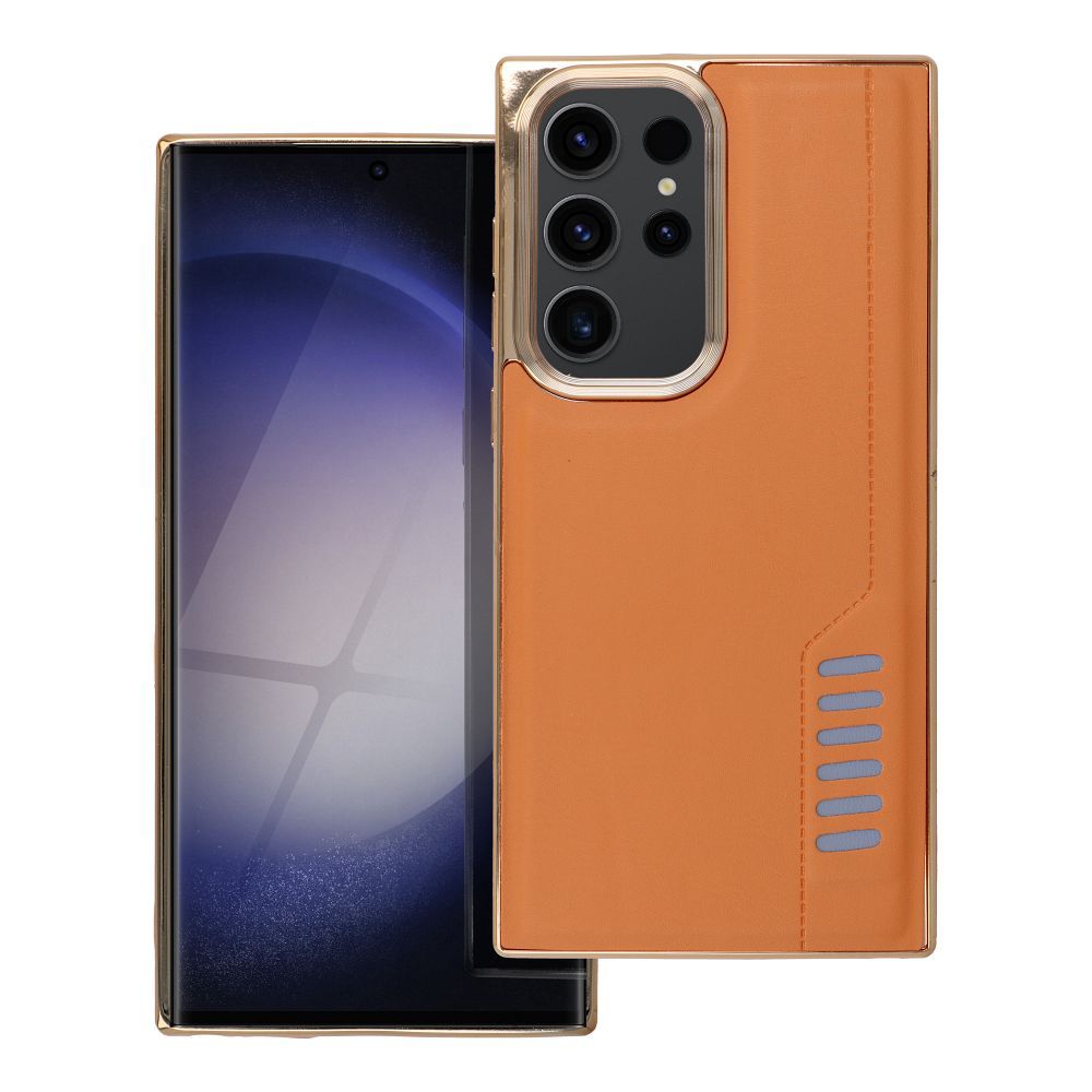 Aizsargvāciņš Samsung S23 Ultra – MILANO, brūns