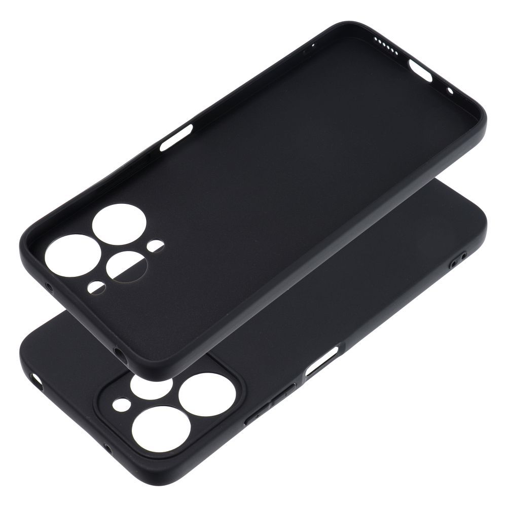 Aizsargvāciņš Xiaomi Redmi 12 4G / Redmi 12 5G – MATT, melns — attēls 3
