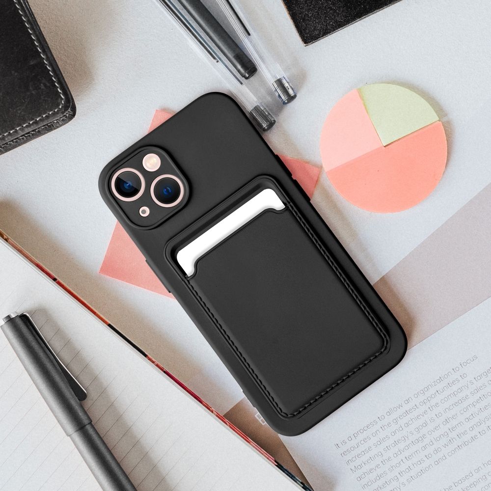 Aizsargvāciņš Xiaomi Redmi 12C – CARD, melns — attēls 4