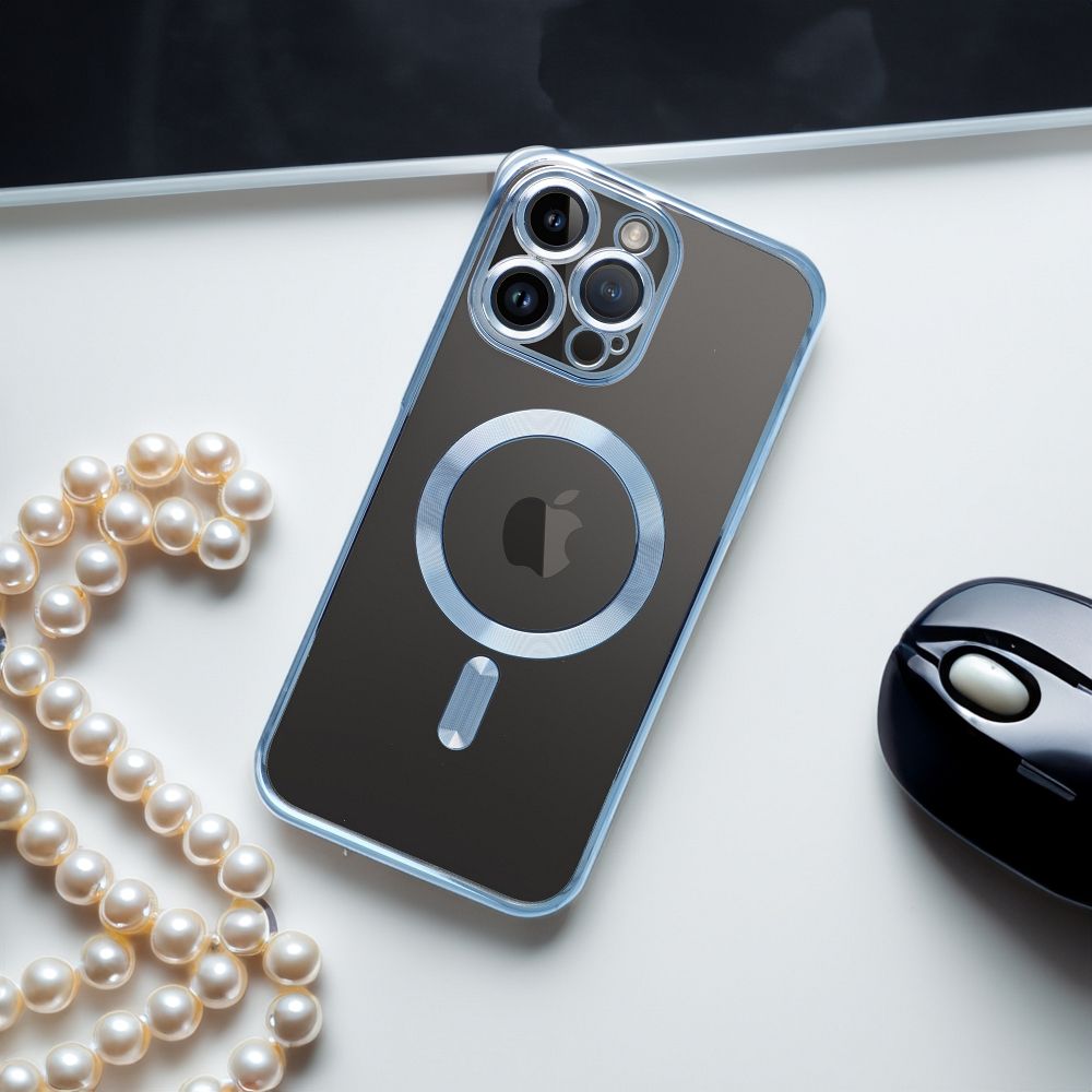 Aizsargvāciņš iPhone 15 Pro – ELECTRO MAG compatible with MagSafe, zils — attēls 3