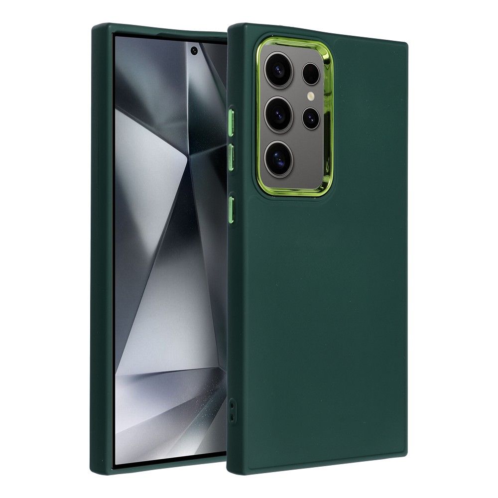 Aizsargvāciņš Samsung S24 Ultra – FRAME, zaļš — attēls 2