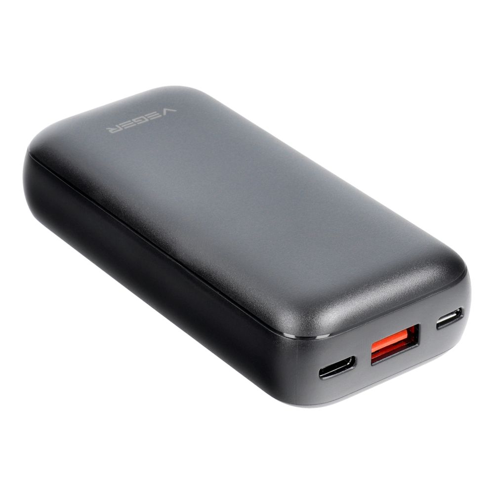 Ārējais akumulators VEGER powerbank 10 000 mAh PD QC3.0 3A 20W S10 (W1135) black
