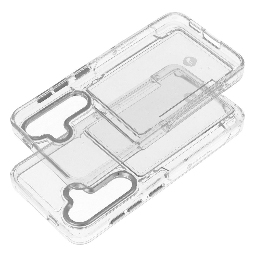 Aizsargvāciņš Samsung S24 – FORCELL F-PROTECT Crystal Pocket, caurspīdīgs — attēls 3