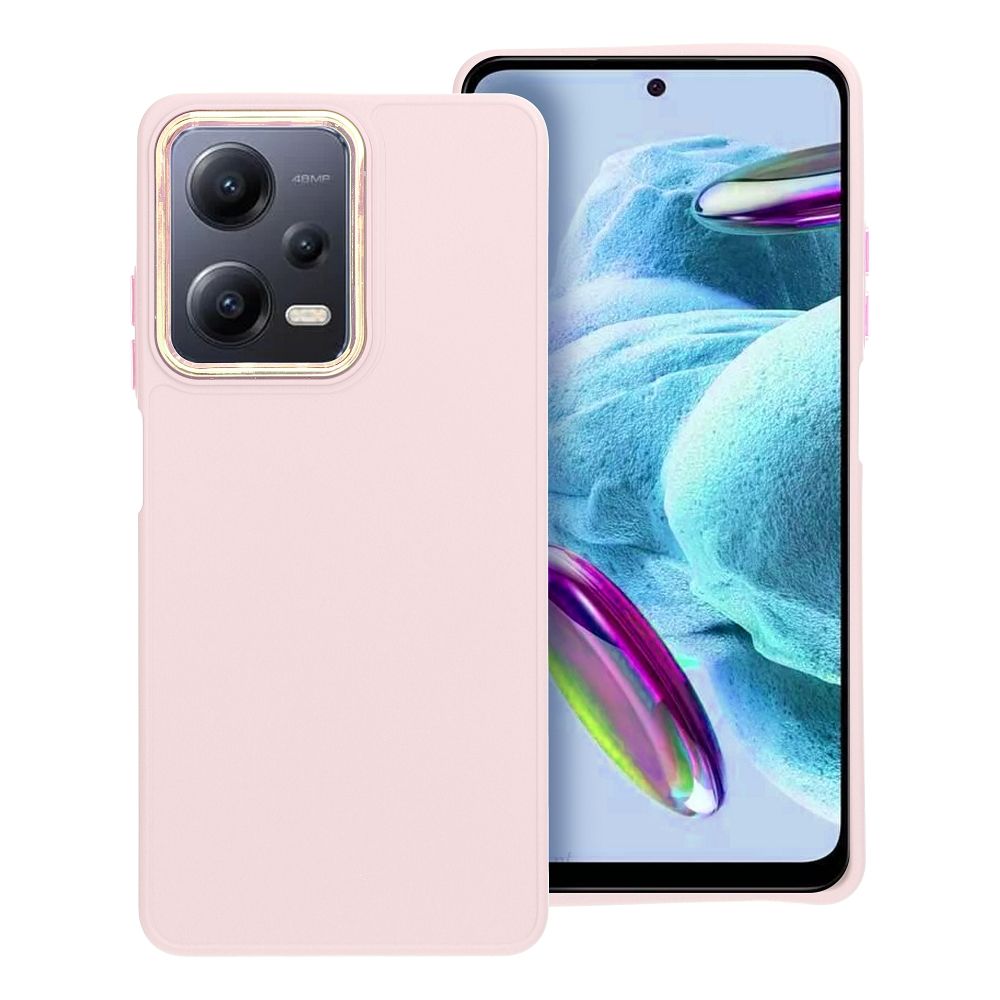 Aizsargvāciņš Xiaomi Redmi Note 12 Pro 5G – FRAME, pūderrozā