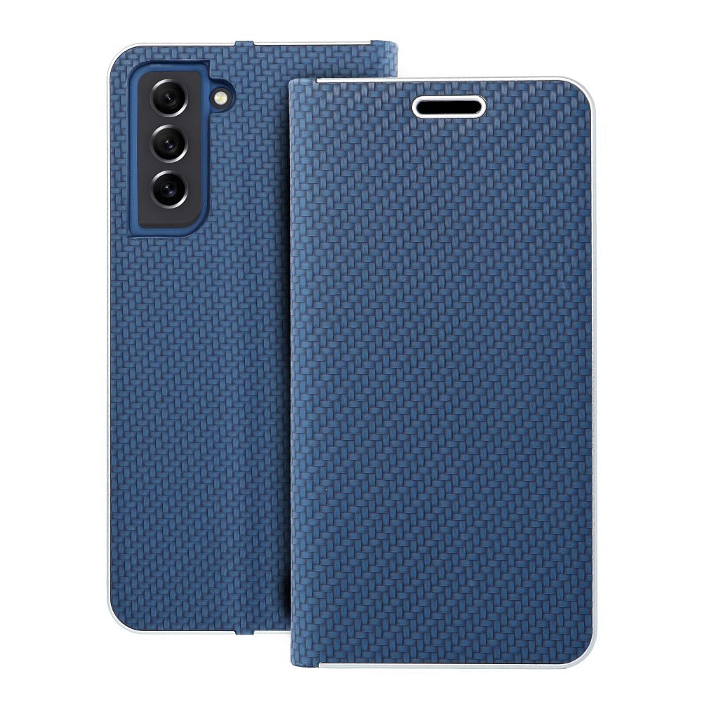 Aizsargvāciņš Samsung S21 – LUNA Carbon, zils