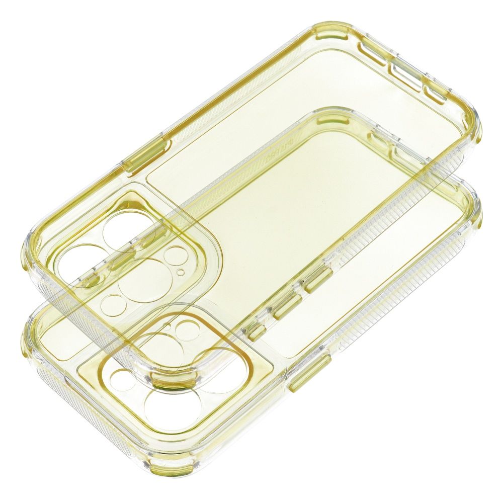 Aizsargvāciņš iPhone 16 – MATRIX CLEAR, dzeltens — attēls 2