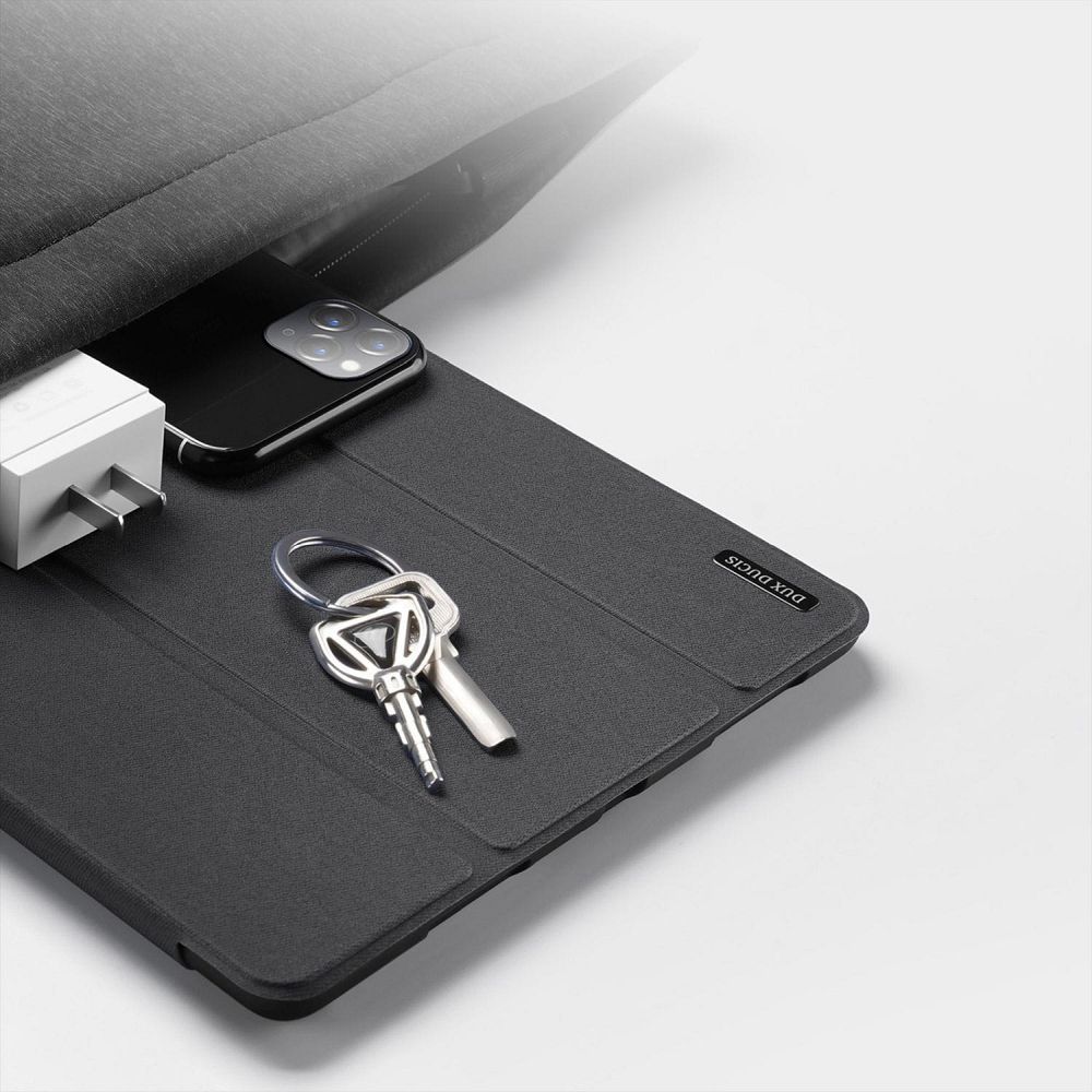 Aizsargvāciņš Samsung Tab S8 Ultra/S9 Ultra – DUX DUCIS DOMO foldable with pencil storage, melns — attēls 4
