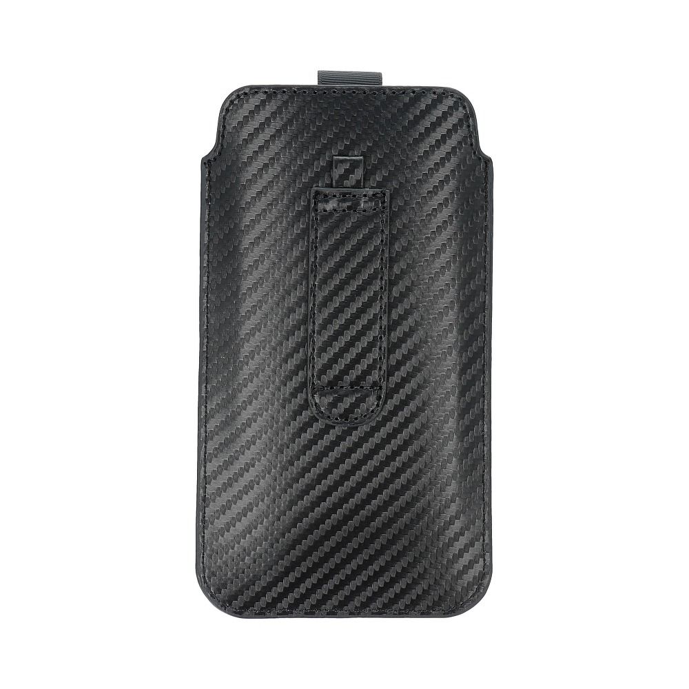 Aizsargvāciņš Samsung A02s / A03s / A05 / A05s / A12 / A15 / A21s / A25 / A32 5G / A42 5G / A72 5G / M12 Xiaomi Redmi 9A / 9AT / 9c / Note 10 PRO / Mi11 OPPO A52 / A72 / A92 REALME 7i VIVO Y52 5G / Y72 5G – POCKET Carbon Universal - Size 17 — attēls 4