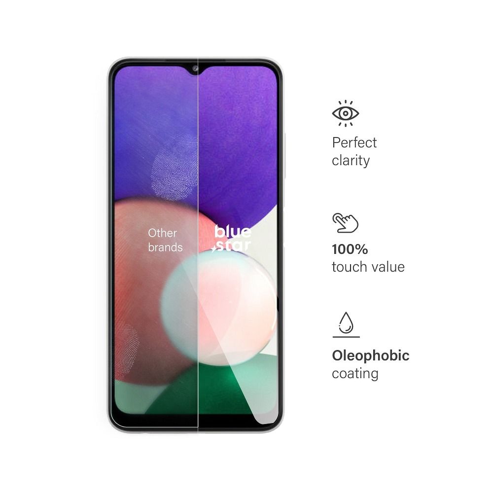 Aizsargstikls Samsung Galaxy A22 4G/LTE/A33 5G/A34/A32 4G – Blue Star — attēls 4