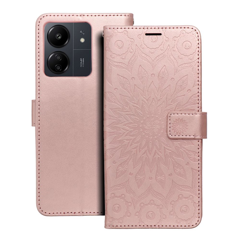 Aizsargvāciņš Xiaomi Redmi 13C / POCO C65 mandala – MEZZO, rozā zelta