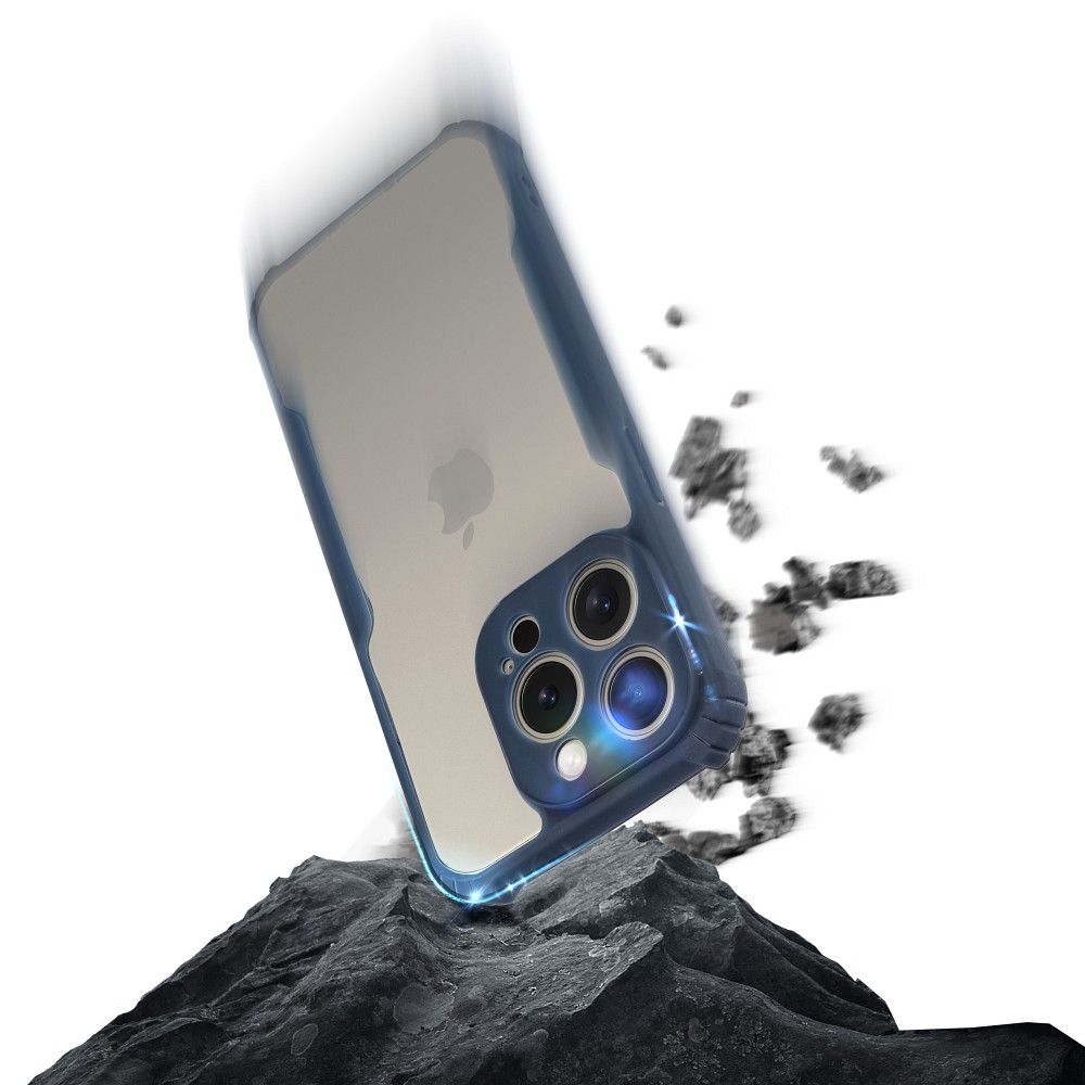 Aizsargvāciņš iPhone 15 PRO – ANTI-DROP do, tumši zils — attēls 3