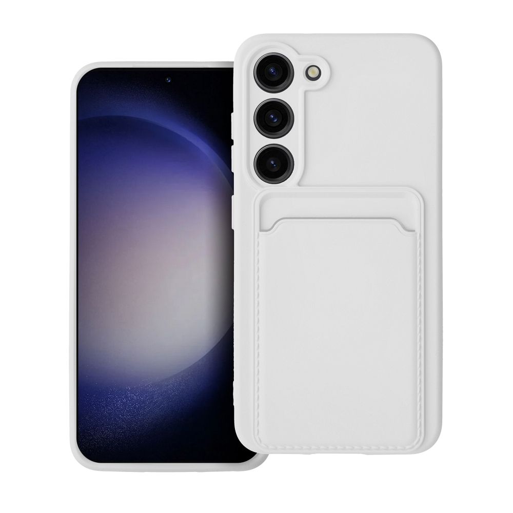 Aizsargvāciņš Samsung S23 Plus – CARD, balts