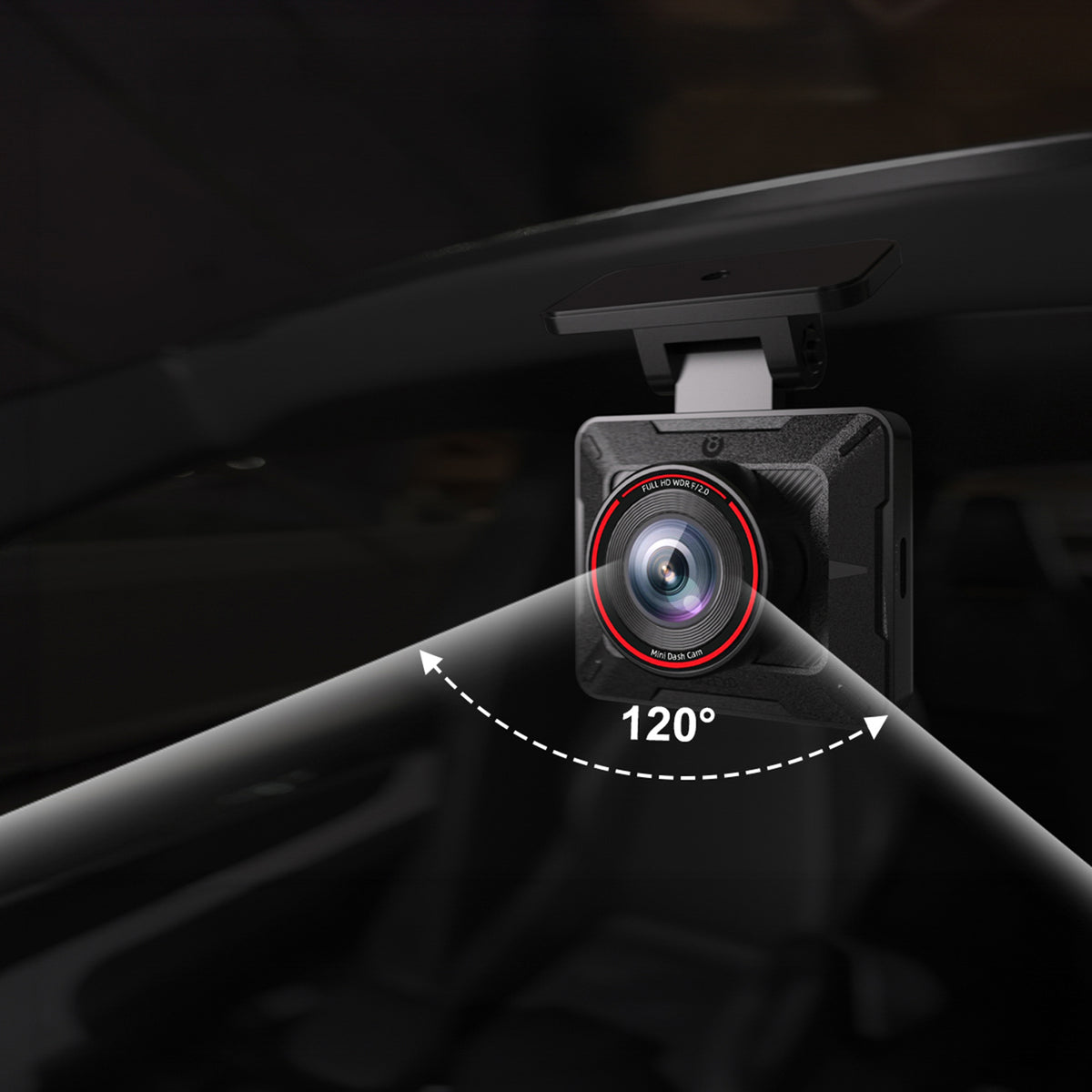 AKEEYO P1 Full HD 30 fps auto videoreģistrators, melns