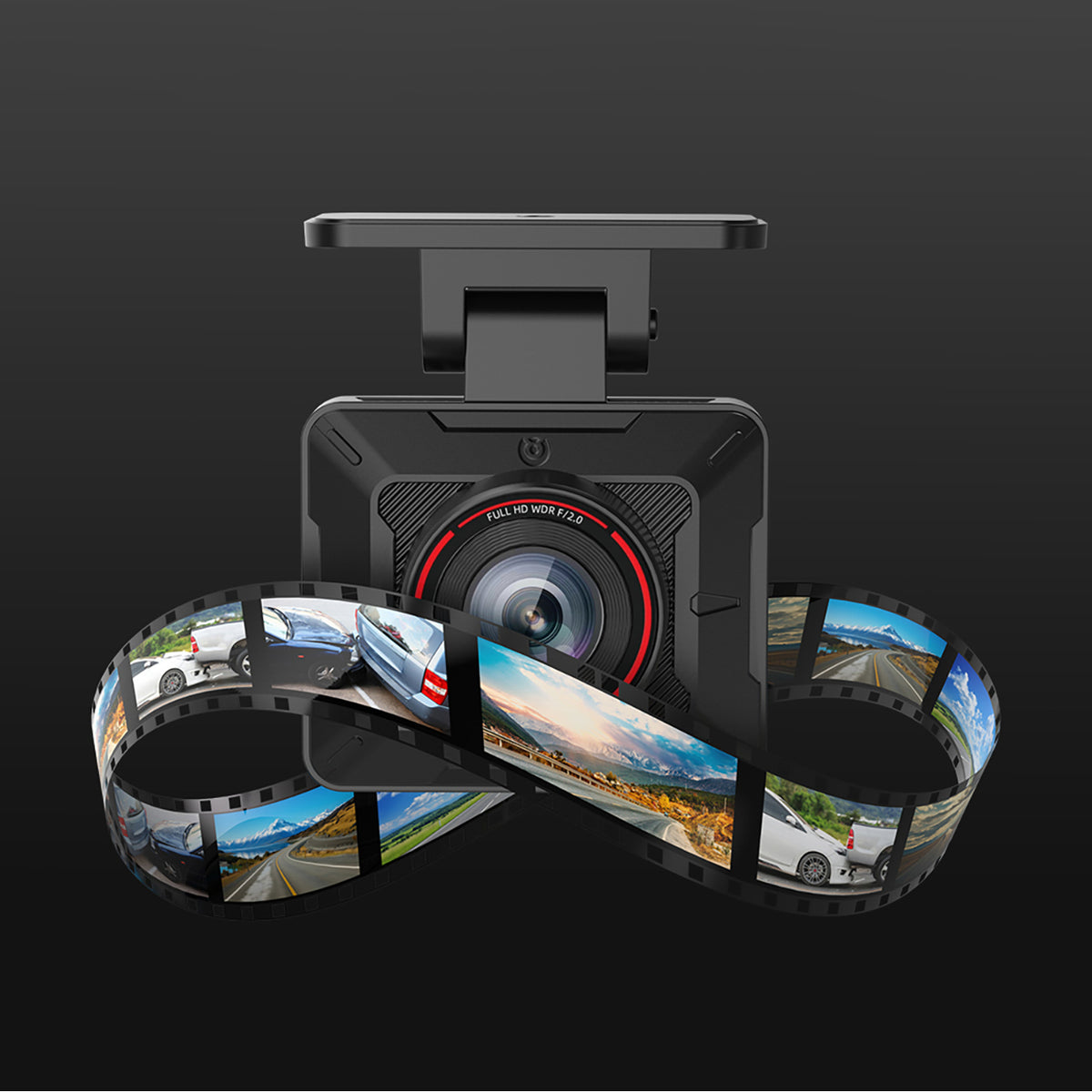 AKEEYO P1 Full HD 30 fps auto videoreģistrators, melns
