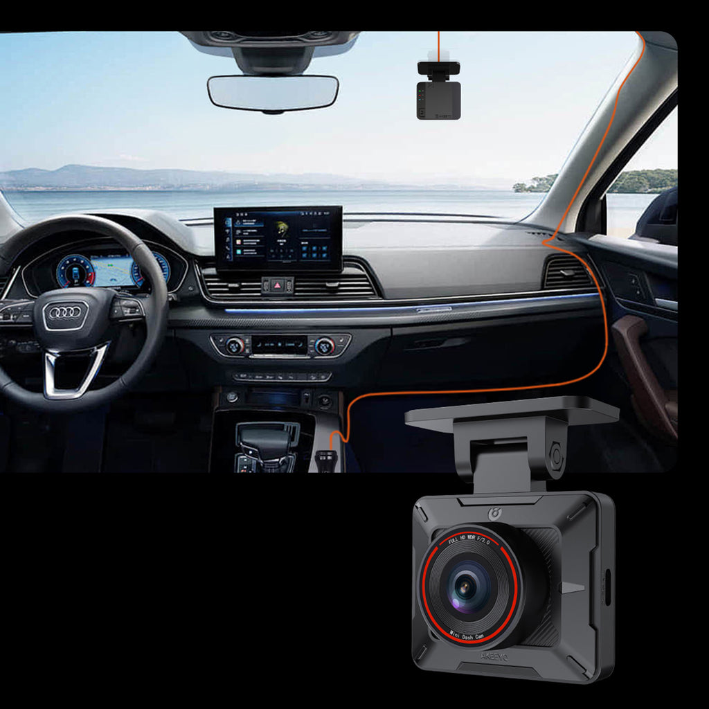 AKEEYO P1 Full HD 30 fps auto videoreģistrators, melns