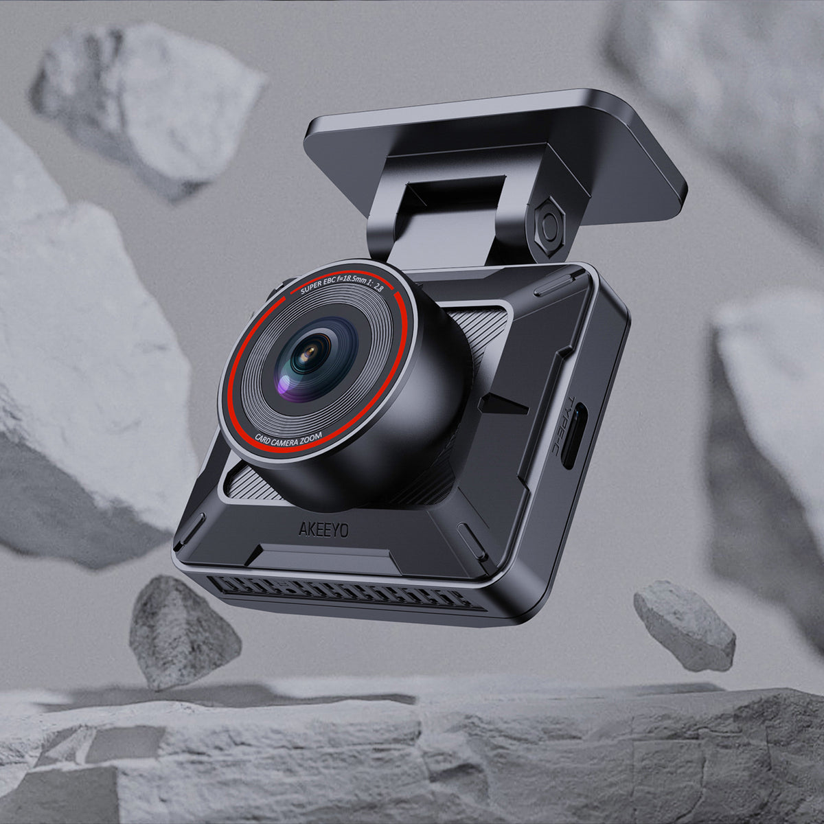 AKEEYO P1 Full HD 30 fps auto videoreģistrators, melns