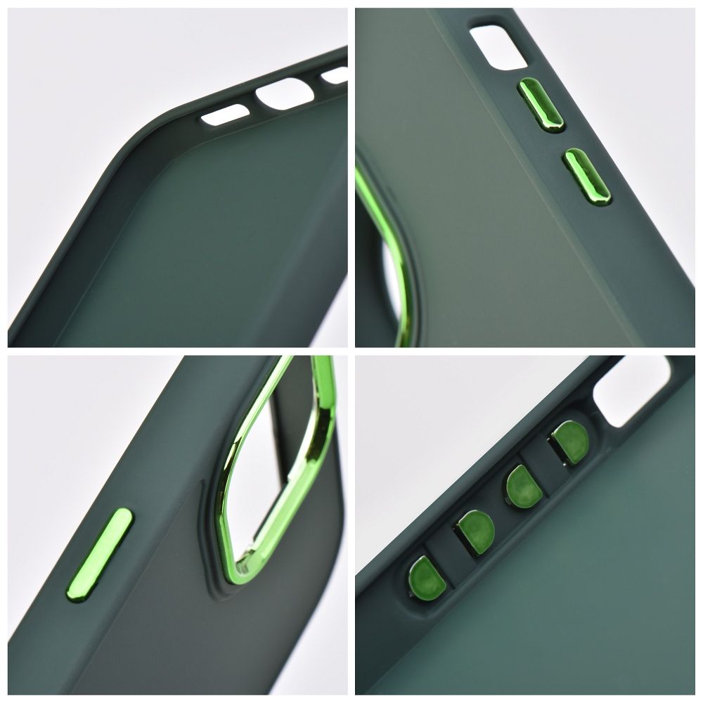 Aizsargvāciņš Samsung S24 Ultra – FRAME, zaļš — attēls 4