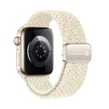 Forcell F-Design FA02 neilona magnētiskā siksniņa Apple Watch 42 / 44 / 45 / 49 mm, violeti zeltaina