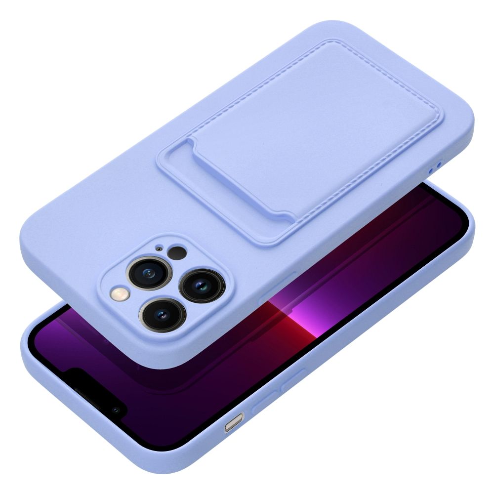 Aizsargvāciņš iPhone 13 Pro Max – CARD, violets — attēls 3
