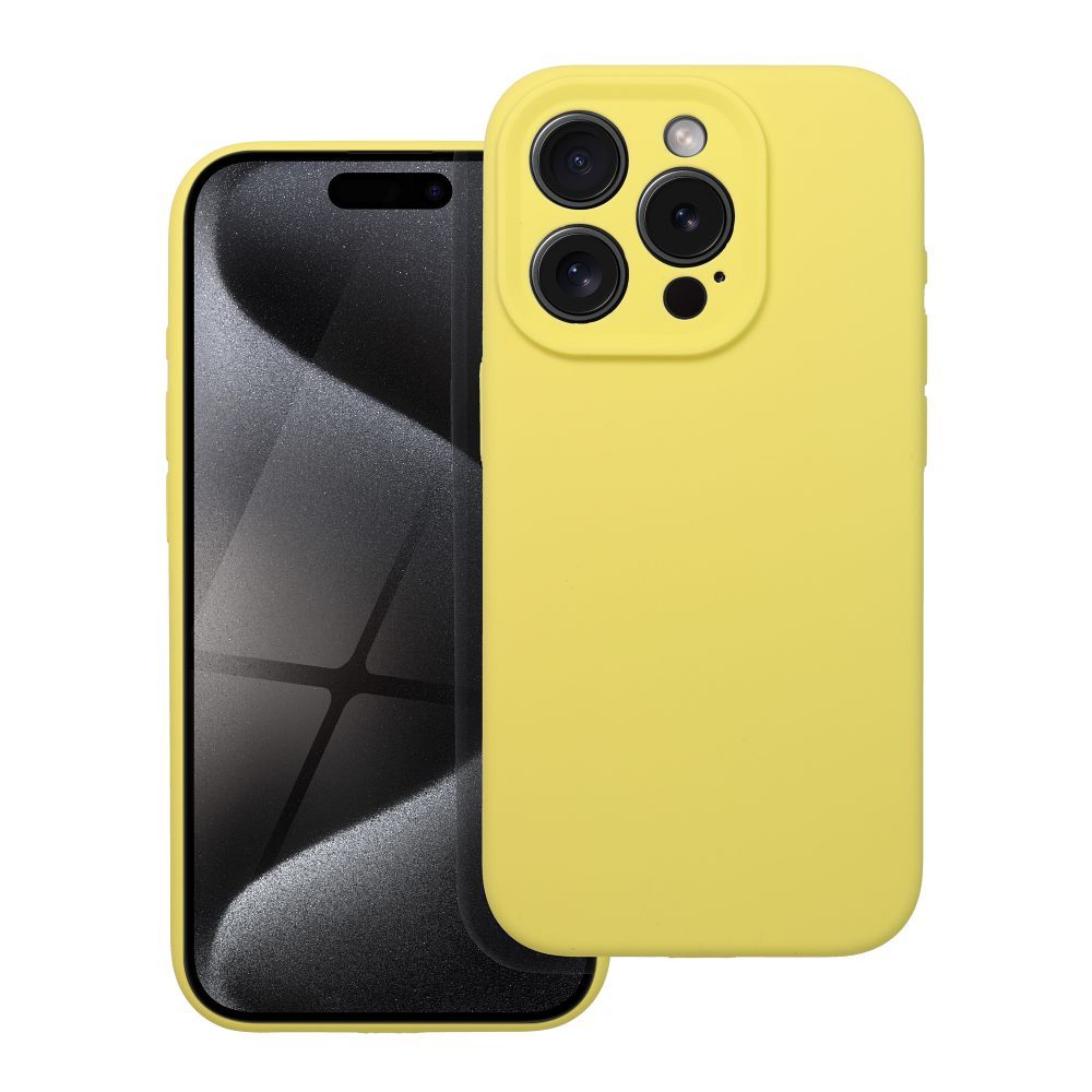 Aizsargvāciņš iPhone 16 Plus lemon – SILICONE 2mm — attēls 2