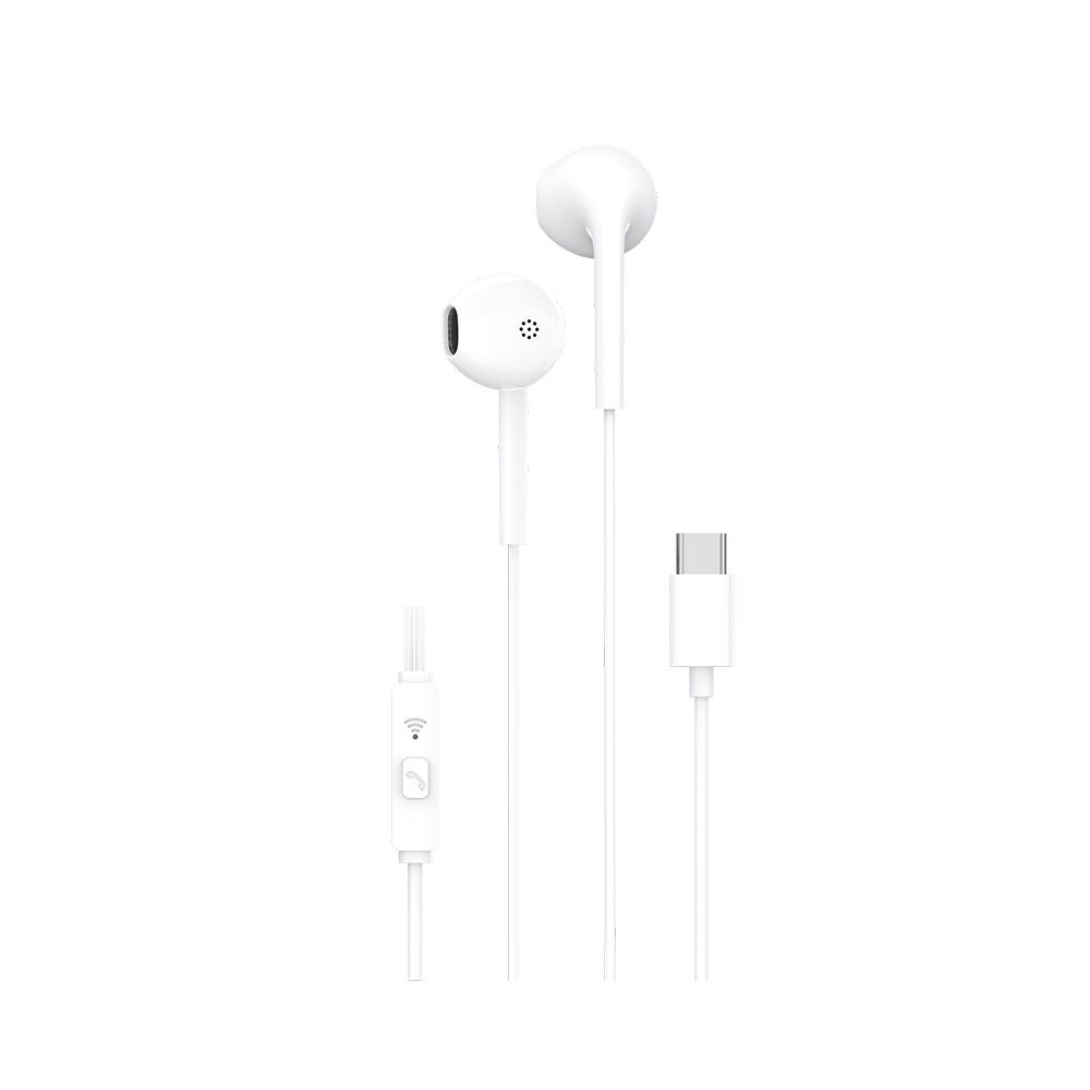 Mikrofons PAVAREAL wire earphones Type C with microphone PA-M13 white [DAC]