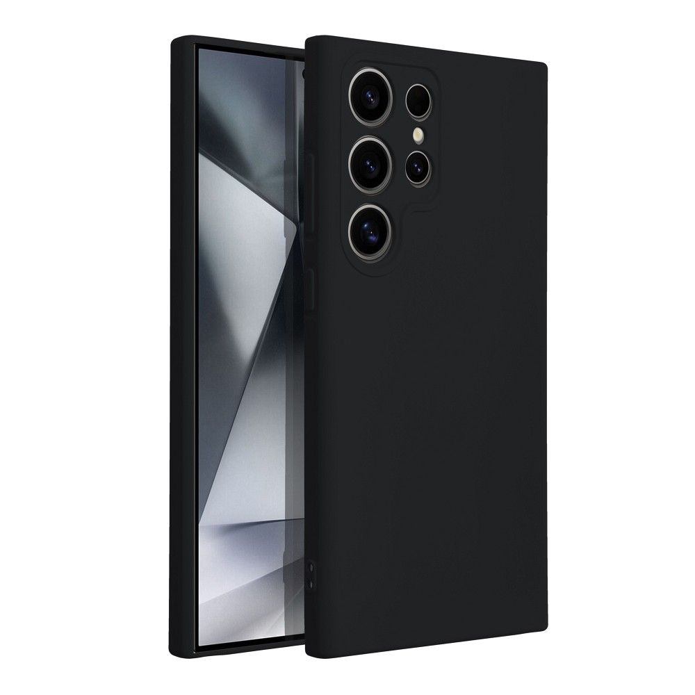 Aizsargvāciņš Samsung S24 Ultra – SILICONE, melns — attēls 2