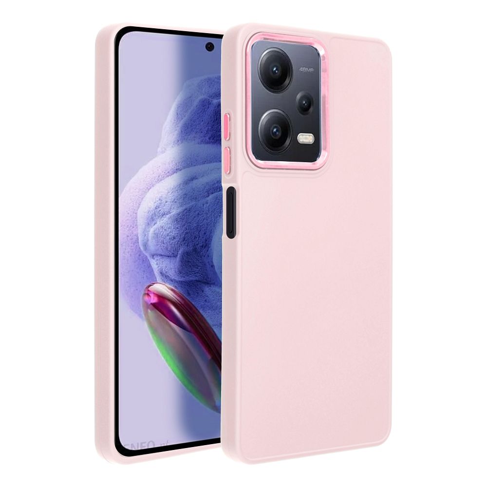 Aizsargvāciņš Xiaomi Redmi Note 12 Pro 5G – FRAME, pūderrozā — attēls 2