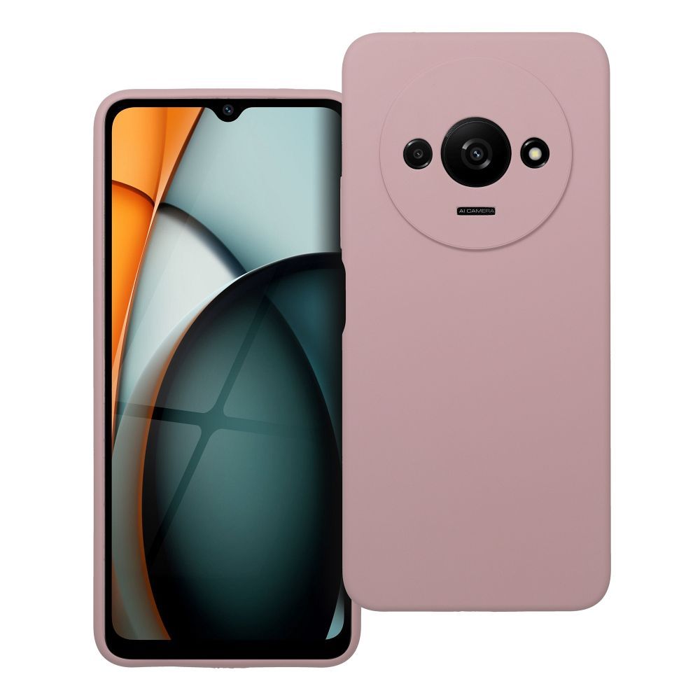 Aizsargvāciņš Xiaomi REDMI A3 4G sand – SILICONE 2mm, rozā