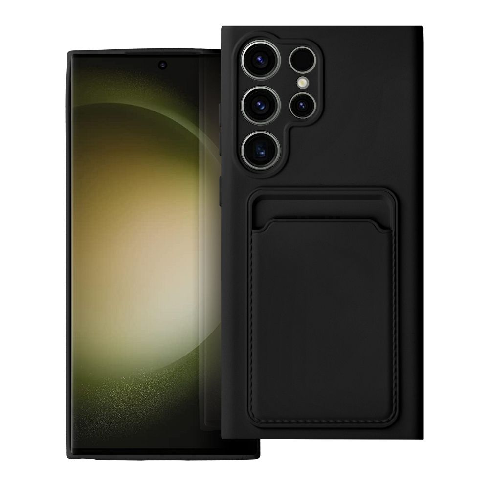 Aizsargvāciņš Samsung S23 Ultra – CARD, melns